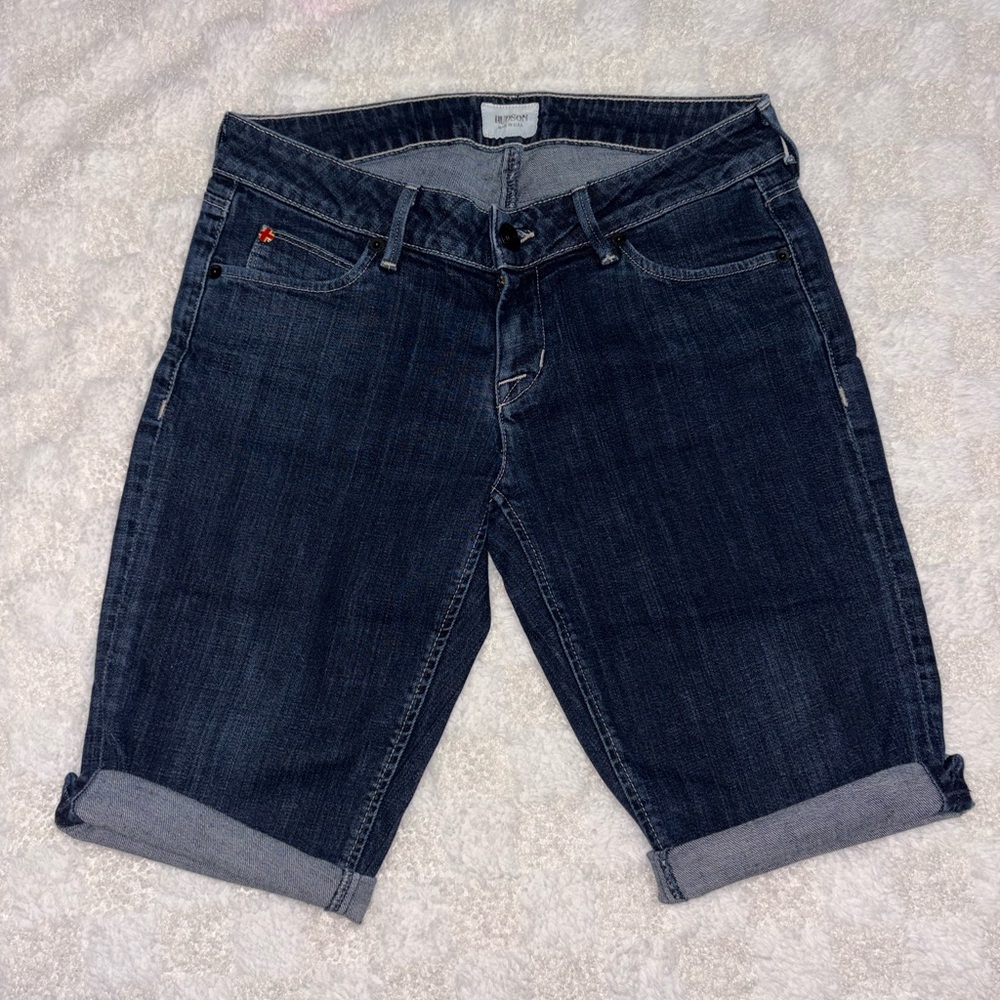 Women’s Hudson Jeans Indigo Denim Bermuda Shorts • Size 27